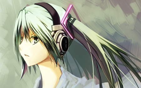 Sound - virtual, miku, digital, vocaloids, song, microphone, singer, cool, pink, headphones, awesome, vocaloid, anime, twintail, cg, aqua hair, hatsune, black, cute, beautiful, girl, anime girl, white, program, aqua eyes, artistic, pretty, aqua, beauty, art, diva, nice, idol, headset, music, green, hatsune miku