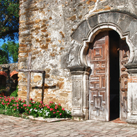 Old church entrance