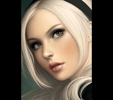 Babydoll Up Close - beauty, movie, female, lips, hair, eye, fantasy, face, art, gorgeous, pretty, suckerpunch, digital art, babydoll, girl, lovely, beautiful, blonde