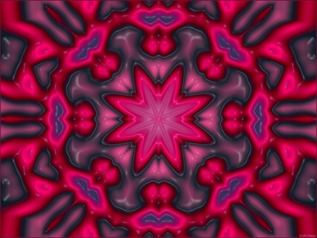 Style Wallpaper - abstract, druffix, cool, flower, style, red, nice, art, wallpaper