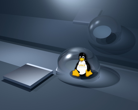 linux computor - penguin, pc, linux, bubble