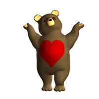 cute 3d bear