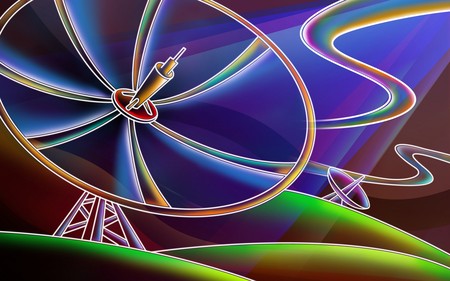 3D neon colorful - neon, color, colorful, satellite