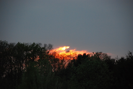 Fire in the sky. - special, rare, amazing, sundown, fire