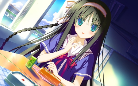 Irotoridori no Sekai - game, blue eyes, sweet, cute, cg