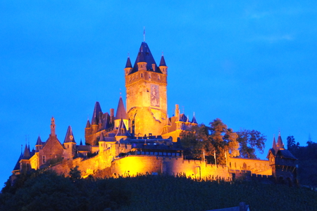 castle cochem - city, german, castle, cochem