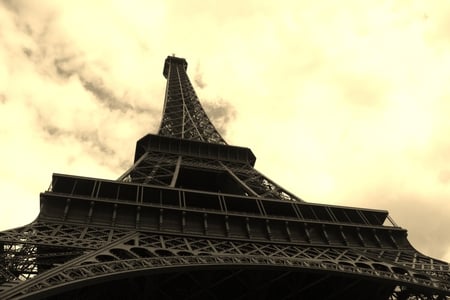 Standing Tall - beatiful, eiffel tower, france, tall, vintage