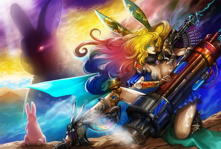 Female Warrior - female warrior, anime warrior, tagme, beautiful, weapon, original, fantasy, armor