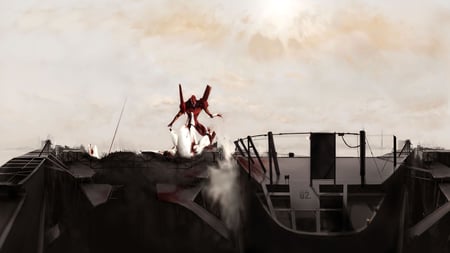 EVA UNIT 02 - evangelion, 02, anime, mecha, asuka, eva, neo genesis, unidad