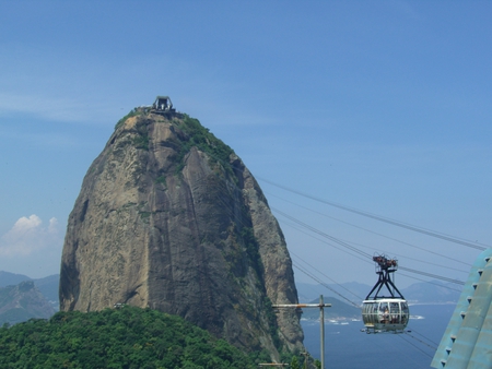 CABLE CAR - cliff, mountains, nature, cable car