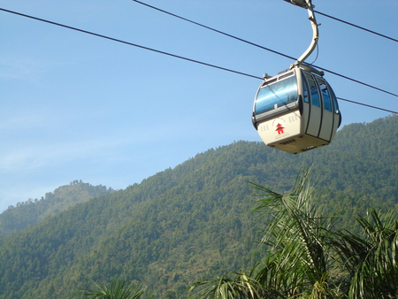 MANAKAMANA BANDIPUR GONDOLA - gondola, mountains, nature, palm