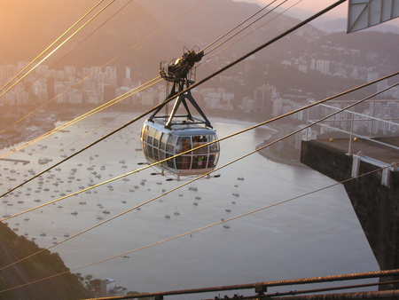 RIO DE JANEIRO CABLE CAR - rio de janeiro, mountains, nature, cable car