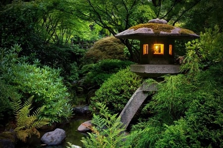 Ishidoro in Garden - in garden, picture, cool, ishidoro