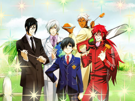 Sparkling Death - death, angel, sparkly, sebastian, kuroshitsuji, grell, phantomhive, anime, demon, griel, ciel