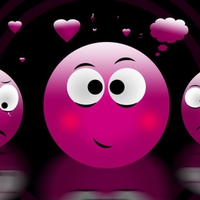 PURPLE LOVE SMILEYS