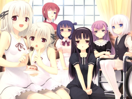 Tenshi No Hane Wo Fumanaide - sweets, game, anime, group, cute, cg