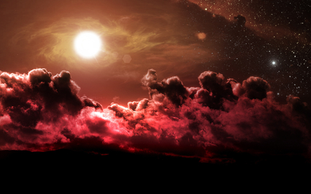 Beautiful Space Art - stars, sky, art, beautiful, sun, space