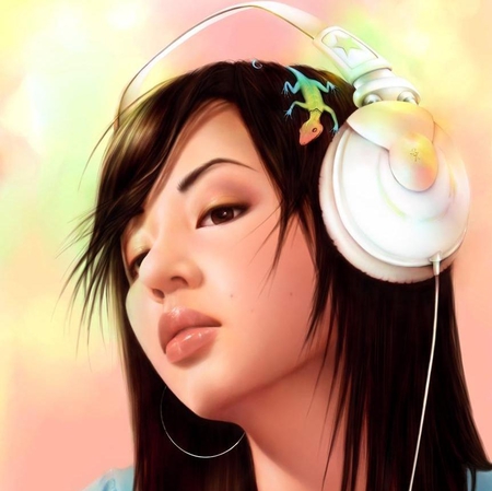 Get Lifted - cg, music, headphone, fantasy, girl