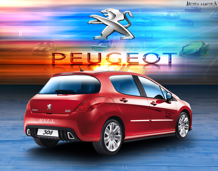 308 - peugeot, 308, french, sport, dubai, uae, car, baloch, balochsaab, emirates, lion, france, al bloshi