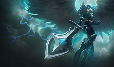 Kayle Splash - kayle, league of legends, blue, splash, ashe