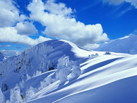 Snowy mountain - mountains, wallpaper, popular, winter, bice, sky, nature, mountain, snow