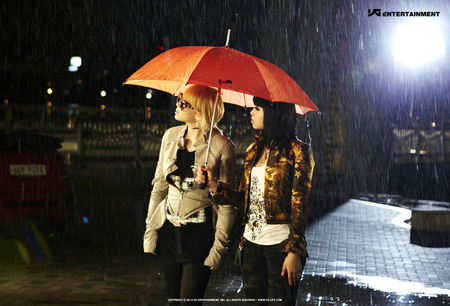 Rain at night - women, fun, umbrella, people, other