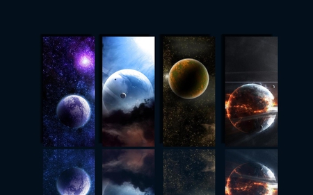 Planet s - planets, universe, beautiful, windows, planet, plan, dark