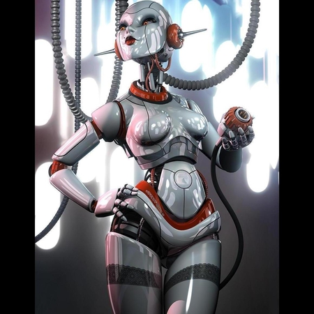 Joyobt - hd, joyobt, metal, girl, female, digital art, robot, cg