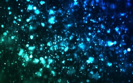 Colourful Rain - glitter, blue, colourful, rain