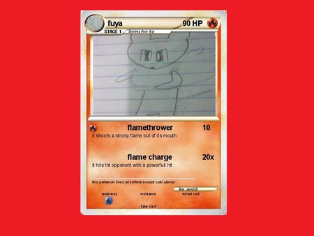 my own pokemon card and pokemon