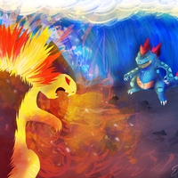 feraligatr vs. typhlosion