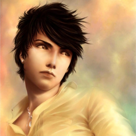 Minh - handsome, style, minh, hair, smart, eye, cg, face, digital art, boy, look