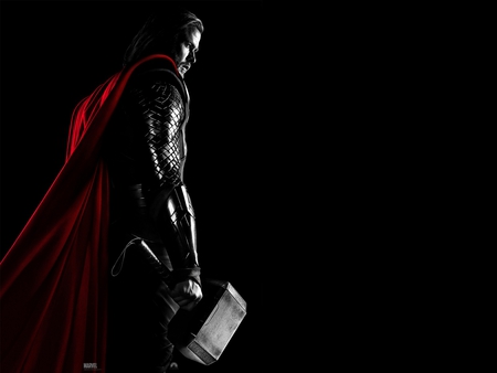 Thor 2011 - black, 2011, hero, thor