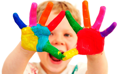 Definitely for Anca ! - kid, hands, gift, colourful