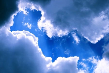 open_sky - white, nature, sky, cloud, light, blue