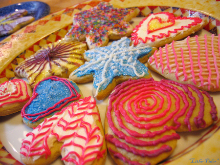 Cookies to all my DN friends - cookies, food, colorful, sweet