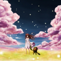 Anime girl holding a robot