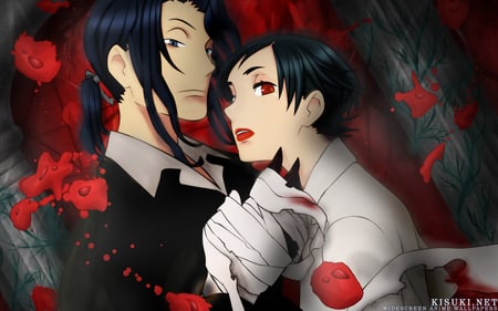 Hagi x Saya - bloody, death, love, red