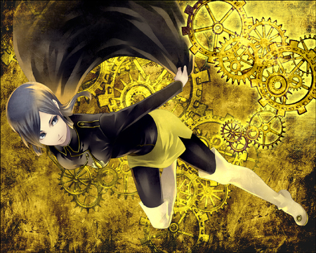 Fly Together - anime, sci fi, girl, beauty, new, wall