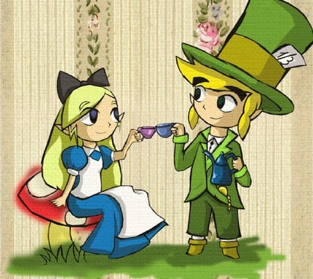 Zelda in Wonderland! - legend of zelda, toon link, video games, spirit tracks