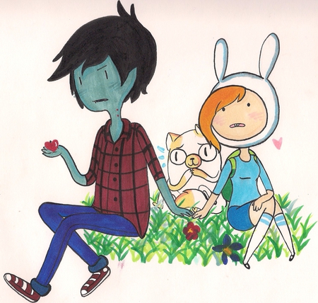 Adventure time with Fionna and Cake - cake, marshal lee, cat, adventure time, fionna