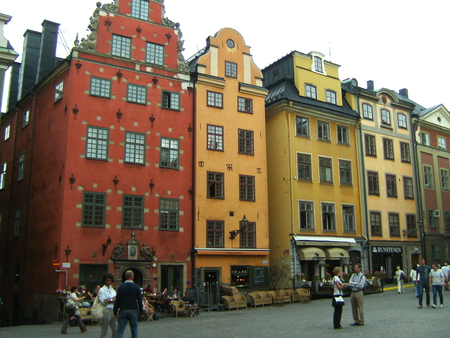 Stockholm Stortorget - market, houses, old town, stockholm