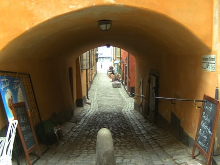 Stockholm Old Town - old twon, narrow, street, stockholm