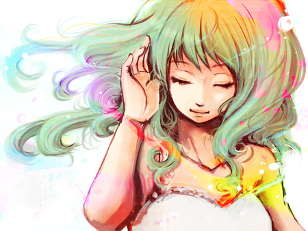 Gumi - gumi, vocaloid, anime, vocaloid gumi, vocaloids