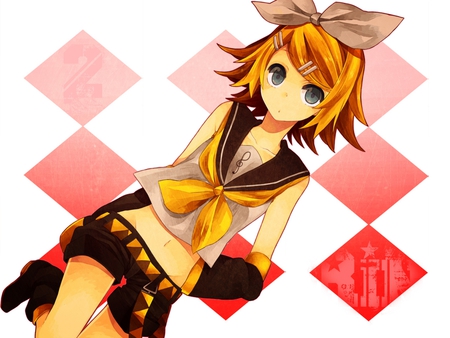 Kagamine Rin - rin, vocaloid, kagamine rin, anime, cute, vocaloids, vocaloid rin