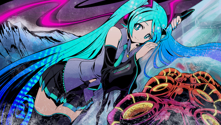 Hatsune Miku - vocaloid, anime, maxgonta, hatsune miku, vocaloid miku