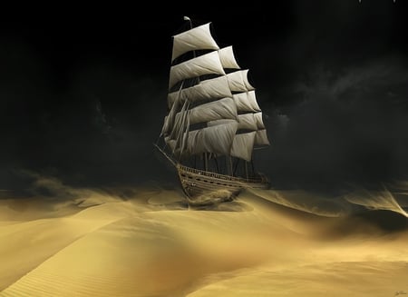 Sailing - nature, sailing, deserts, beautiful