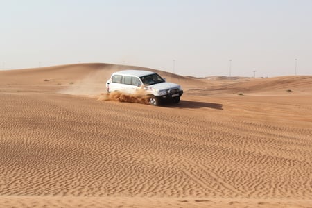 land cruiser in the deserts  - white, car, safari, photography, deserts, land cruiser, sand