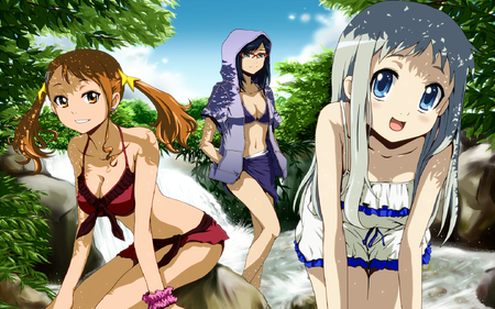 Beauty Hana Squad - beauty, anohana, wall, anime, tv show, squad, new