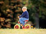 Boy on bike